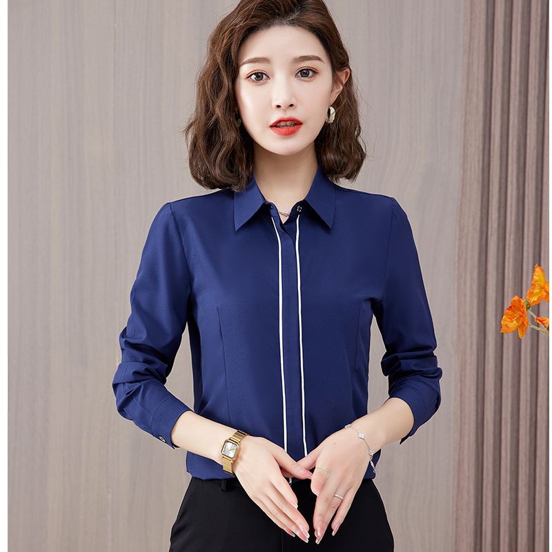 Women Formal Wear White Shirt - White Shirt Women's Long-sleeved Temperament Professional