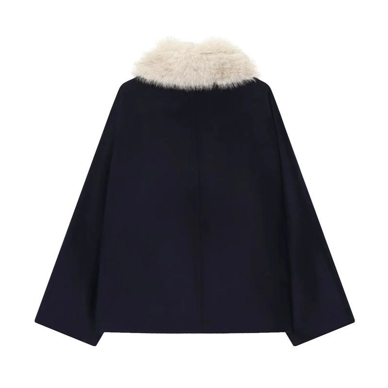 Faux Fur Collar Coat Women Lon - Women Formal Wear Stitching recension och pris