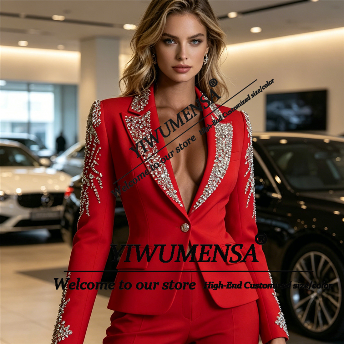 Luxury Women Suits 2 Pieces Se - Blazer Set Women Formal recension och pris