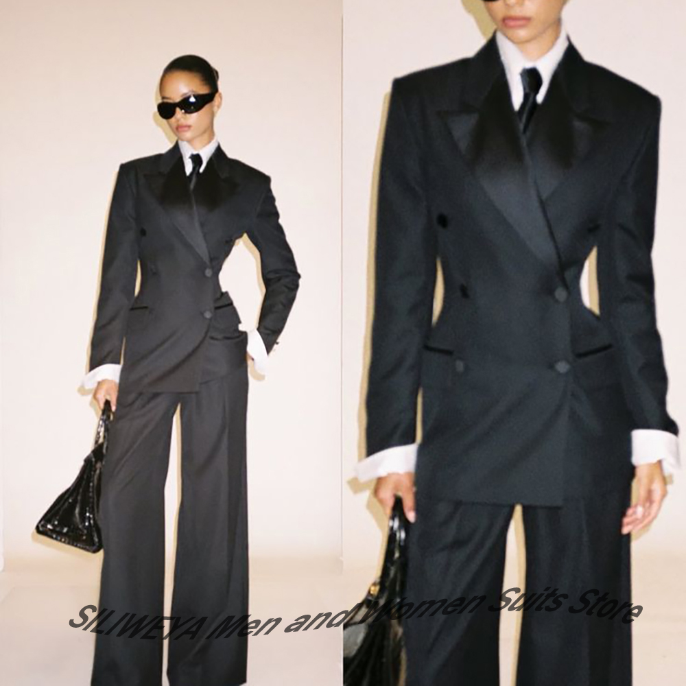 Professional Women's Black Dou - Women'S Formal Wear With Pants recension och pris