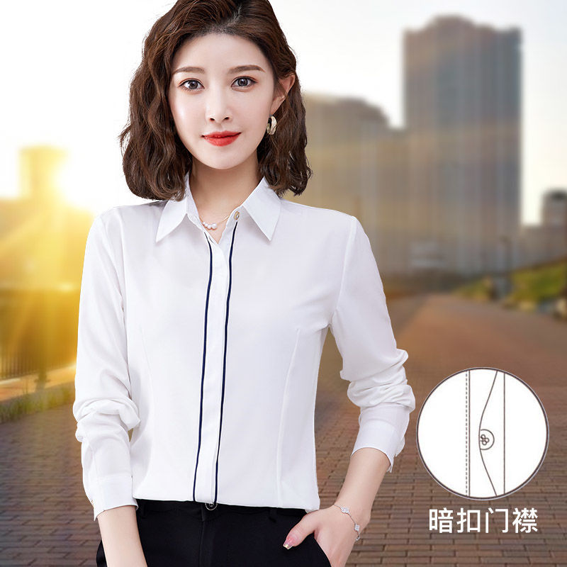 White Shirt Women's Long-sleev - Women Formal Wear White Shirt recension och pris