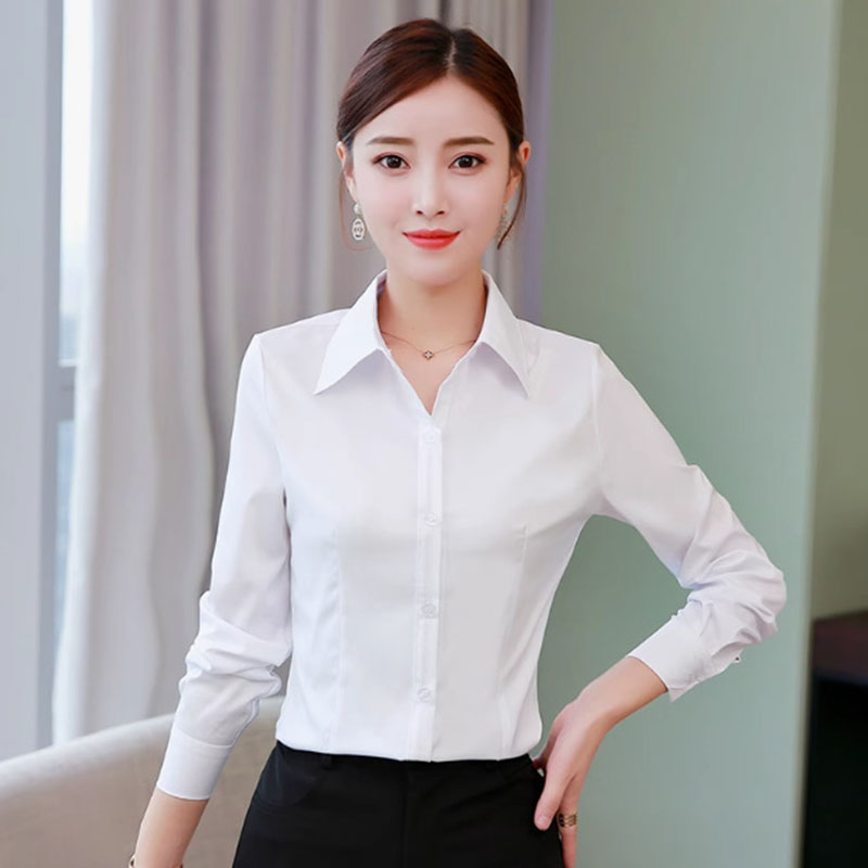 White Slim Fit Formal Office L - Women Formal Wear White Shirt recension och pris