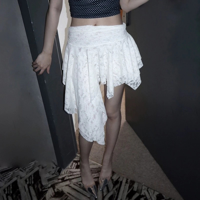 Rose Crochet Lace Asymmetric M - Women Formal Wear Look recension och pris