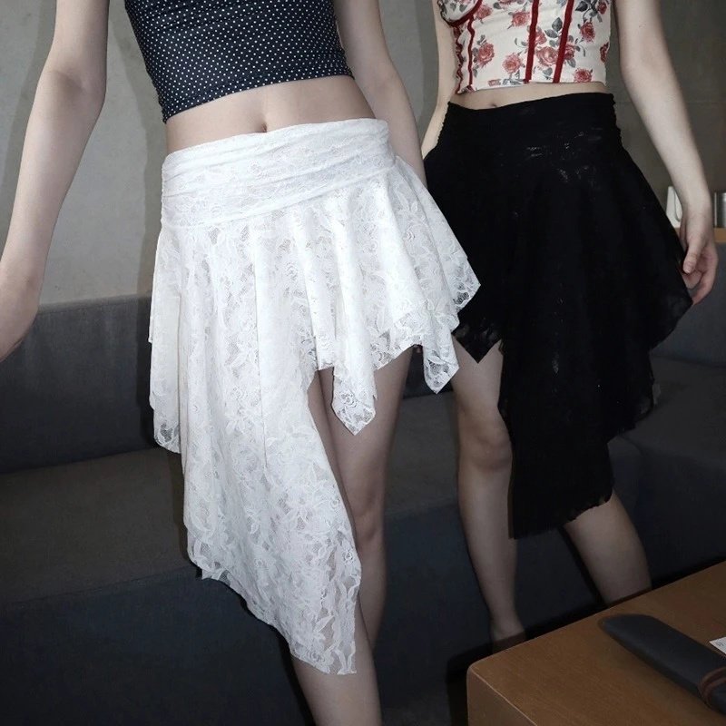 Rose Crochet Lace Asymmetric M - Women Formal Wear Look recension och pris