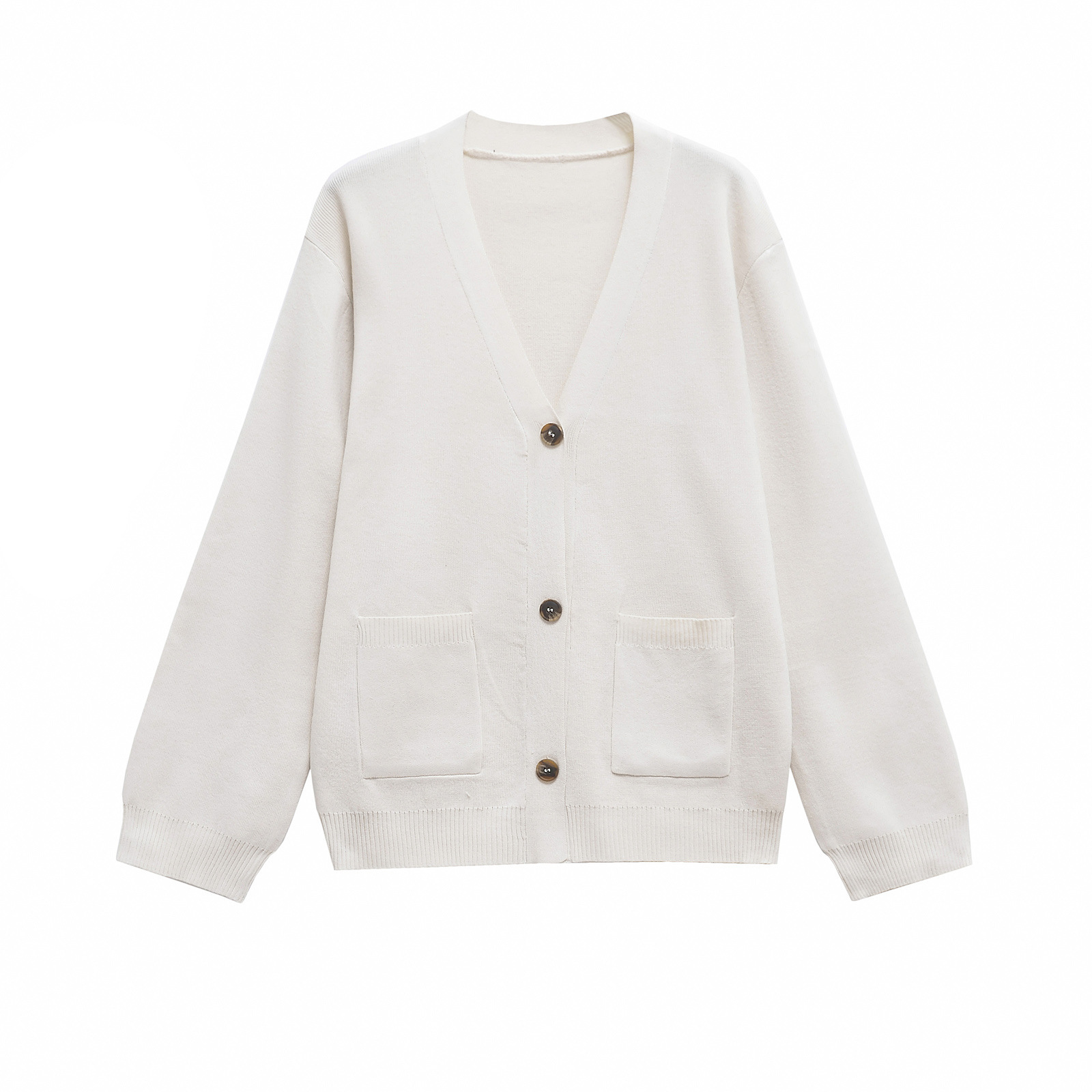 V-Neck Knit Cardigan Women Eve - Women Formal Wear Stitching recension och pris