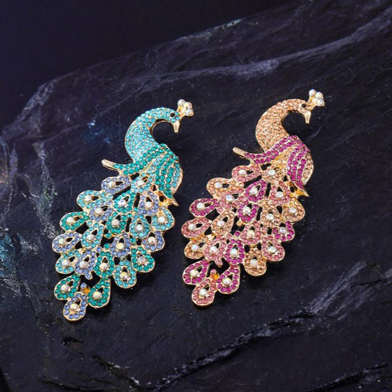 Unique Peacock Brooch Pin For  - Women Formal Wear Look recension och pris