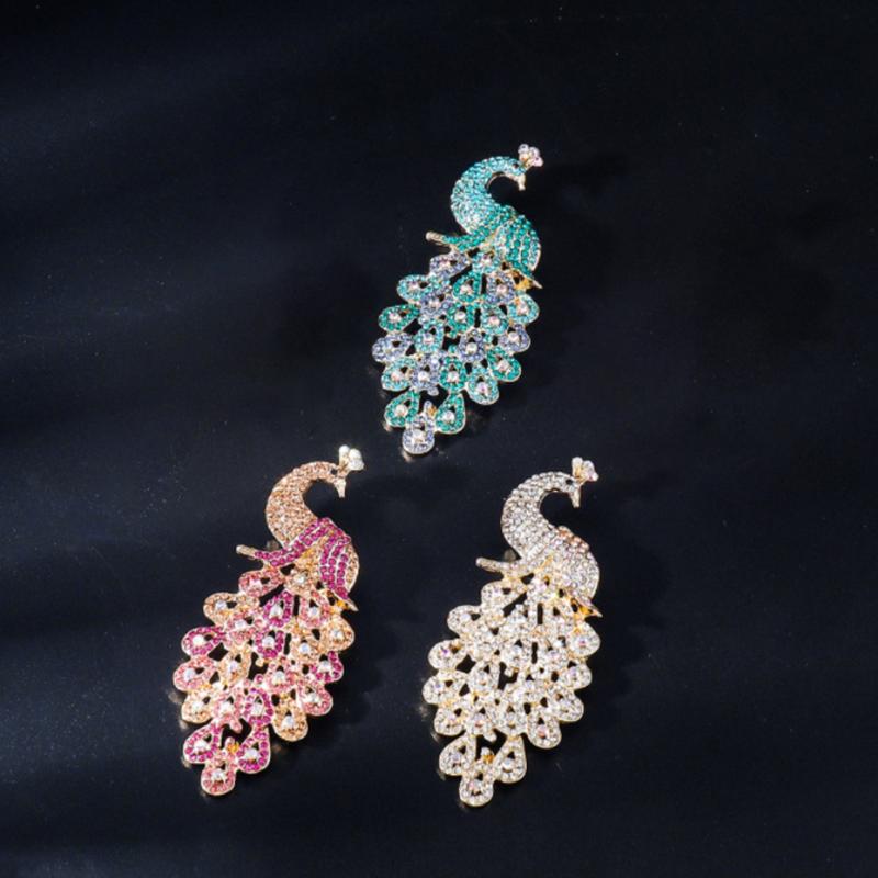 Unique Peacock Brooch Pin For  - Women Formal Wear Look recension och pris