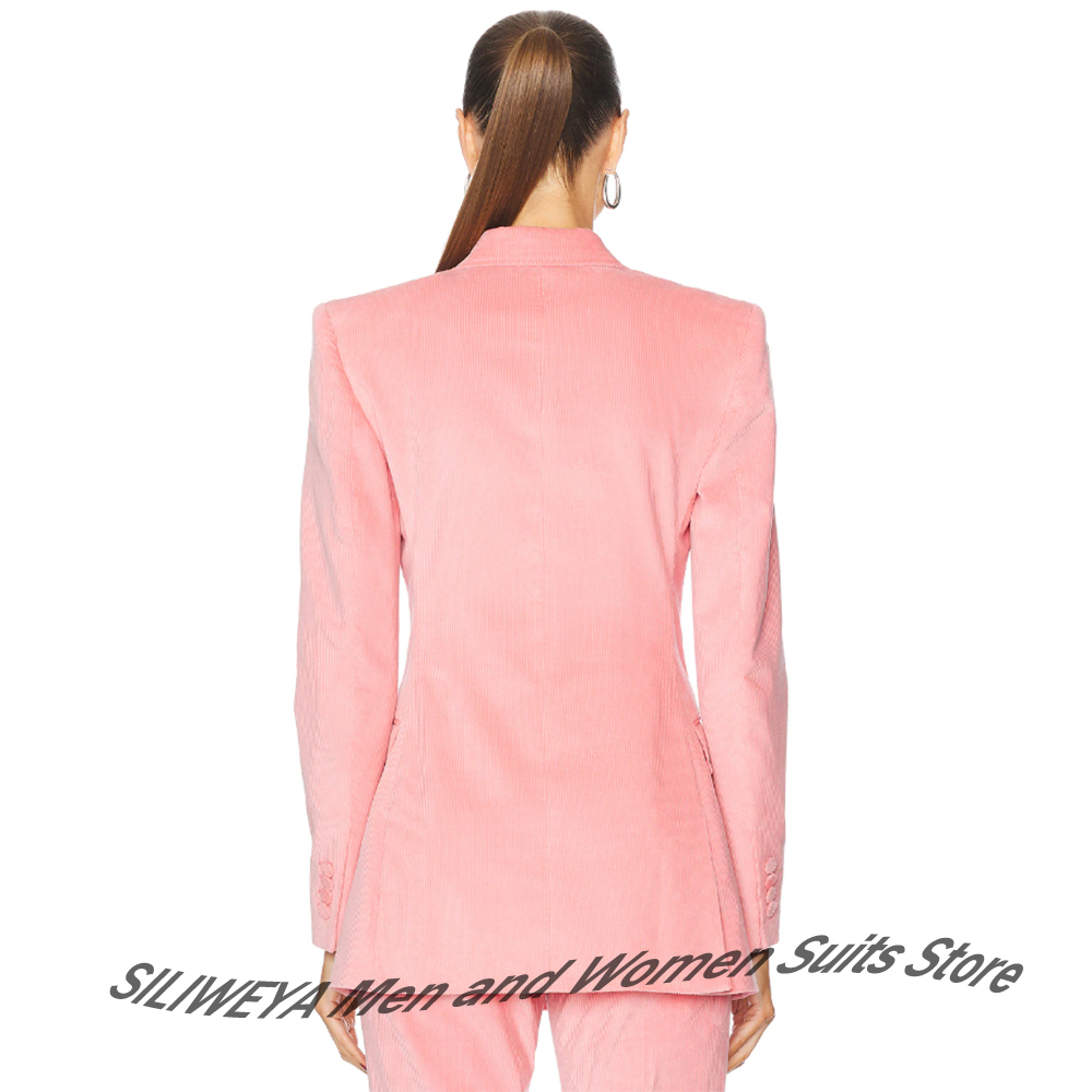 Feminine Pink Corduroy 2Piece  - Women Formal Wear Look recension och pris