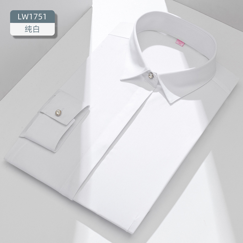 New bamboo fiber women's long- - Women Formal Wear White Shirt recension och pris