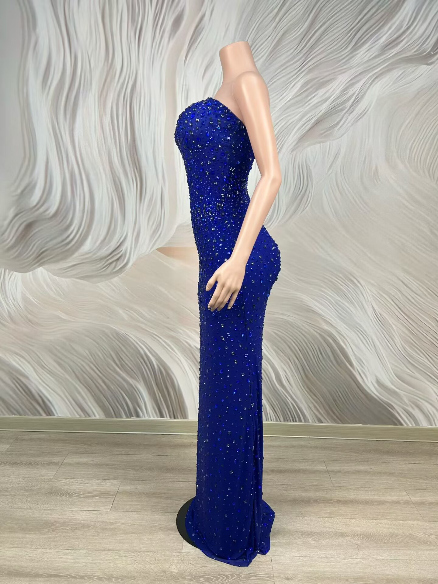 Sparkly Rhinestone Blue Strapl - Formal Wear Gowns For Women recension och pris