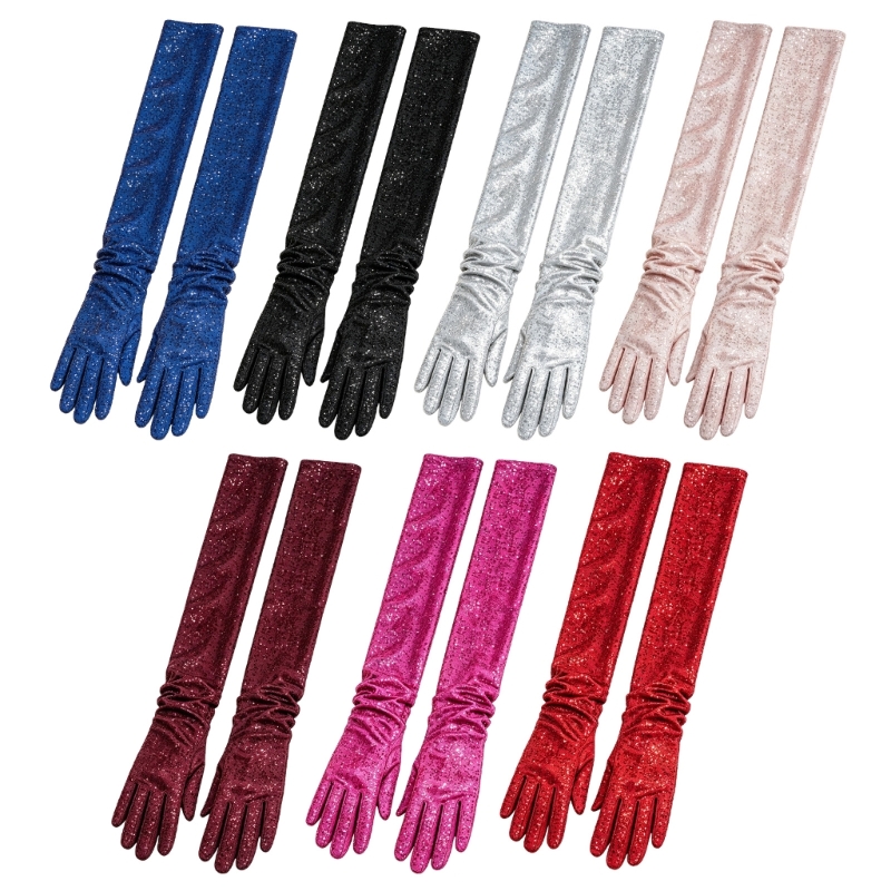 Long Formal Gloves with Sequin - Women Formal Wear Look recension och pris