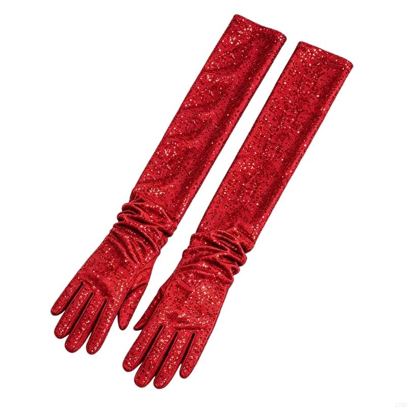 Long Formal Gloves with Sequin - Women Formal Wear Look recension och pris